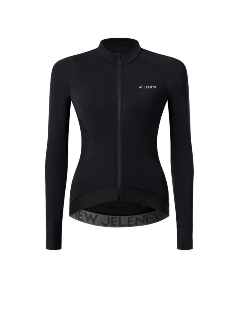 JELENEW Allure Brushed Long Sleeve Pro Cycling Jersey Black Women S